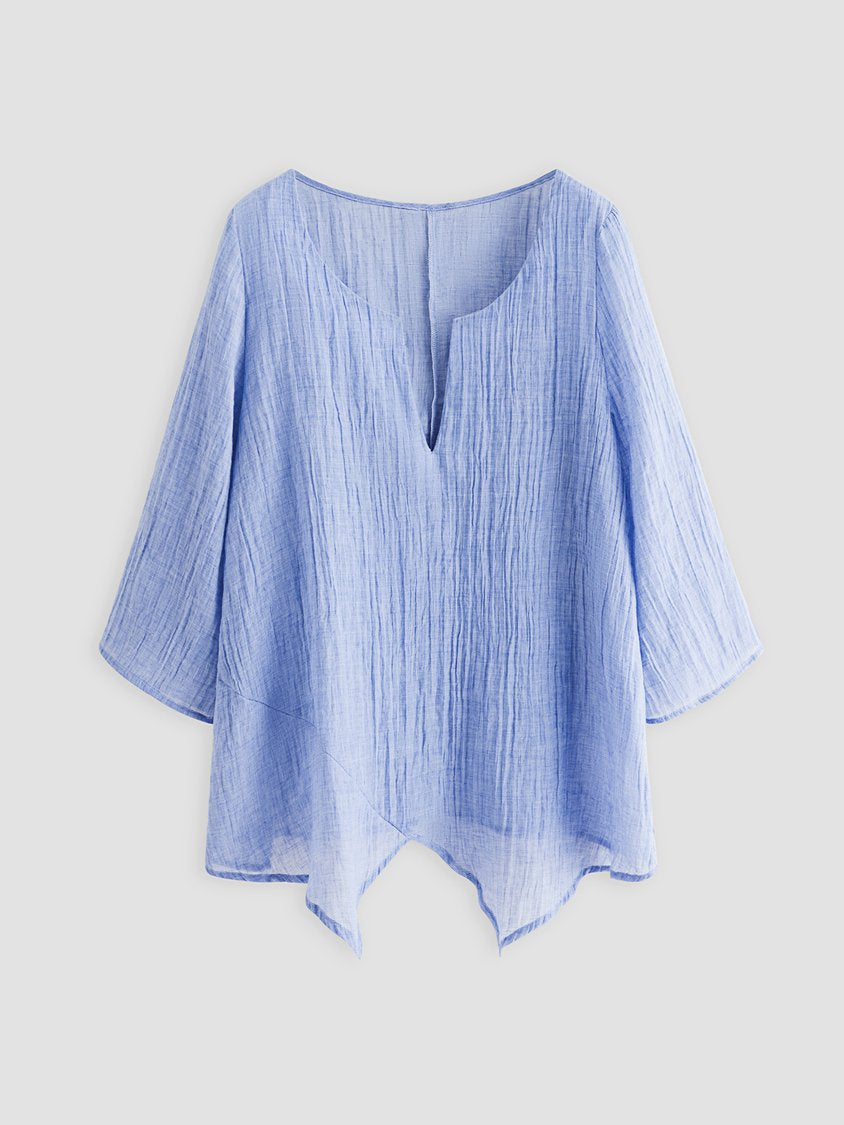 Loose Linen Women Summer Blouses ap4