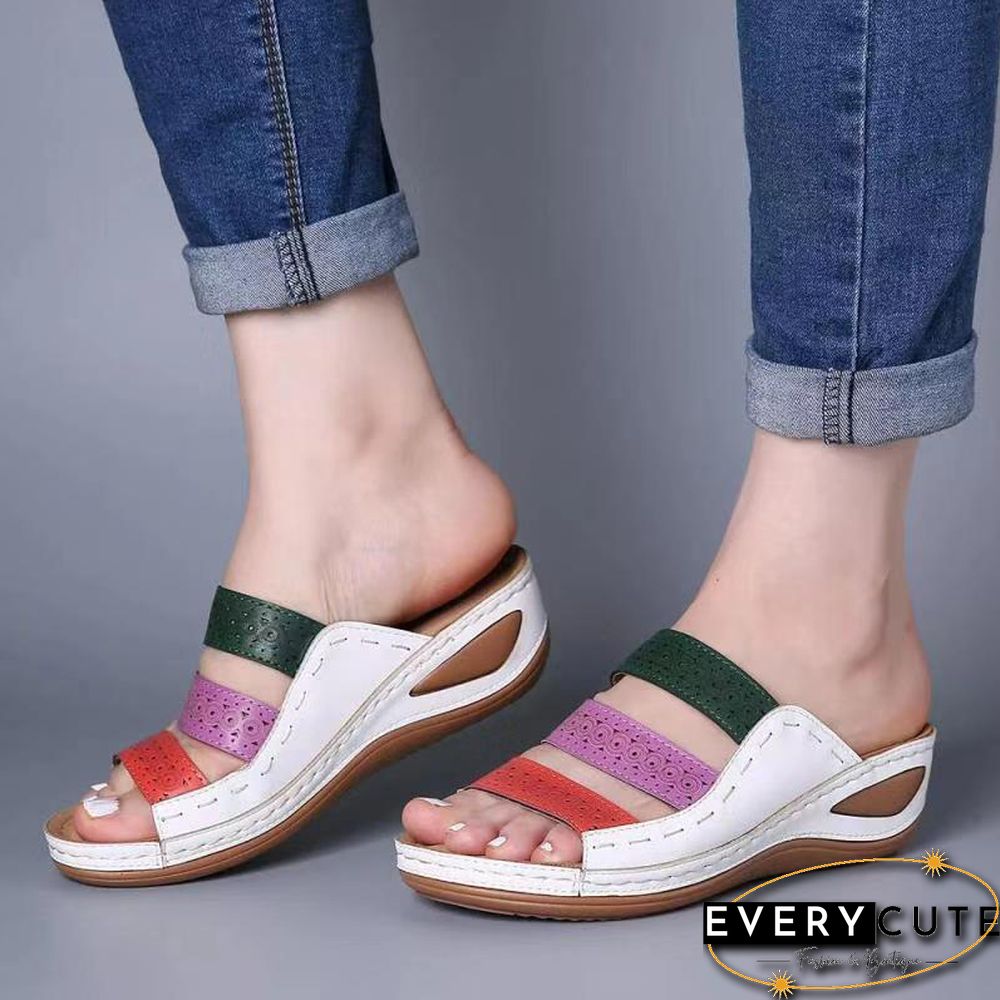 Women Sandals Fashion Wedges Shoes For Women Slippers Summer Shoes With Heels Sandals Flip Flops Women Beach Casual Shoes