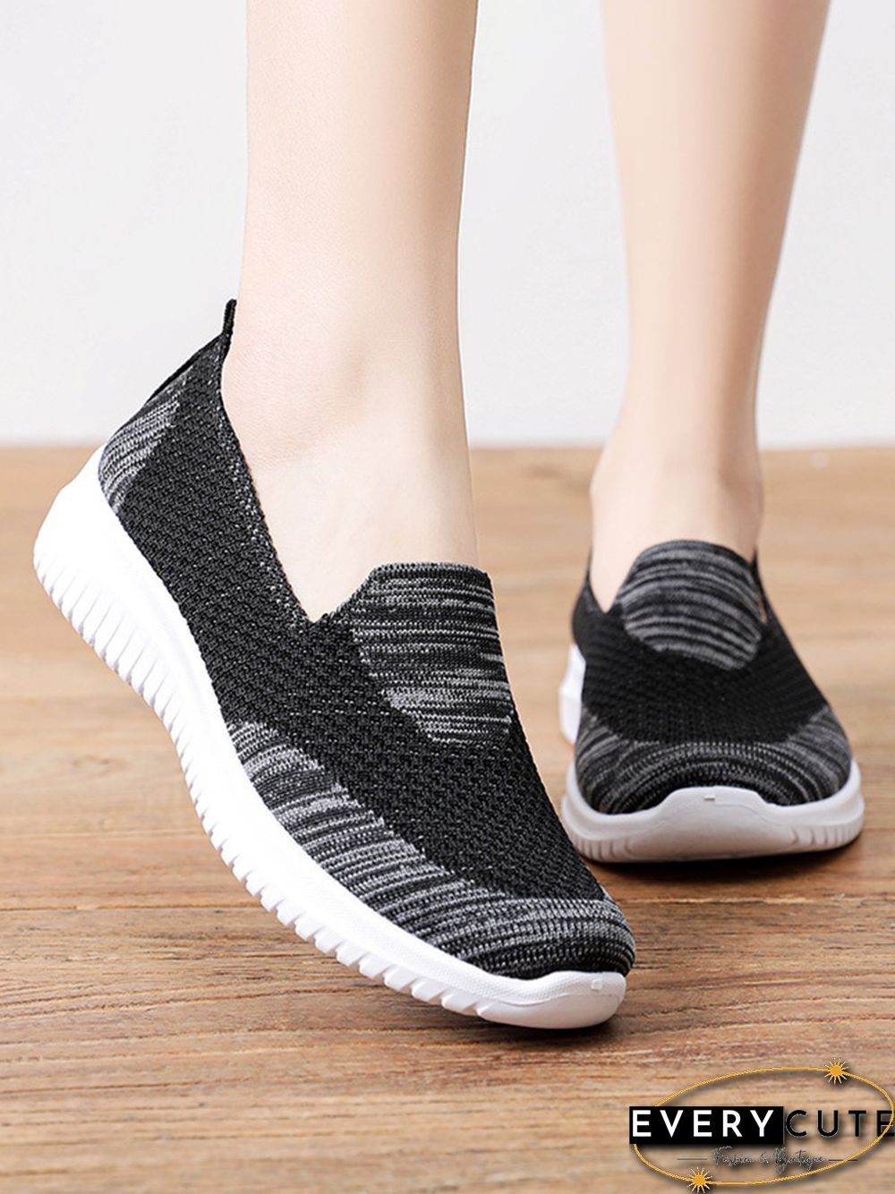 Lightweight Breathable Flyknit Mesh Casual Shoes Sneakers