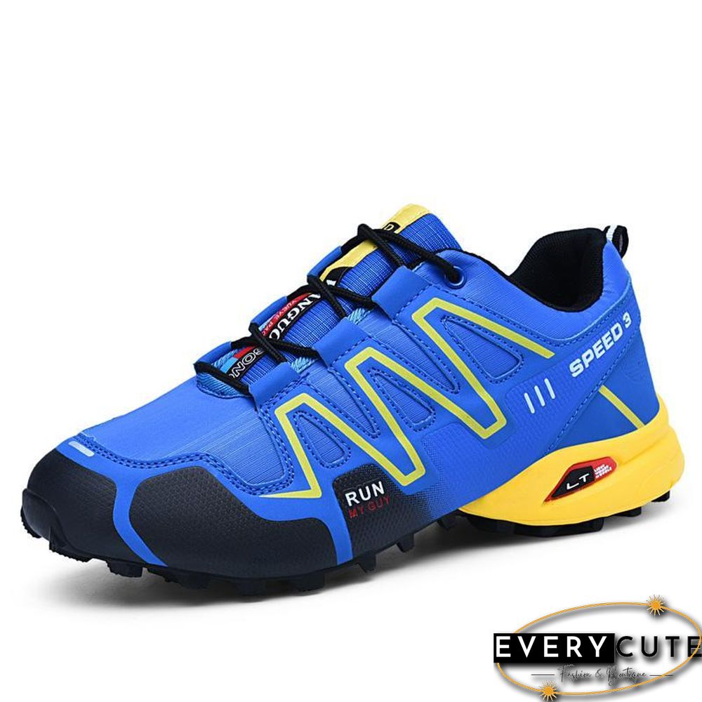 new large size outdoor mountaineering shoes men's shoes breathable shock absorption sports hiki