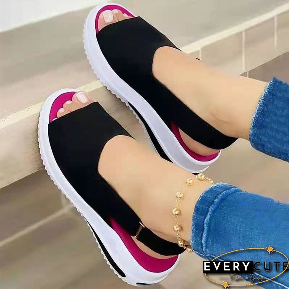 New Women Sandals Soft Stitching Ladies Sandals Comfortable Flat Sandals Women Open Toe Beach Shoes Woman Footwear