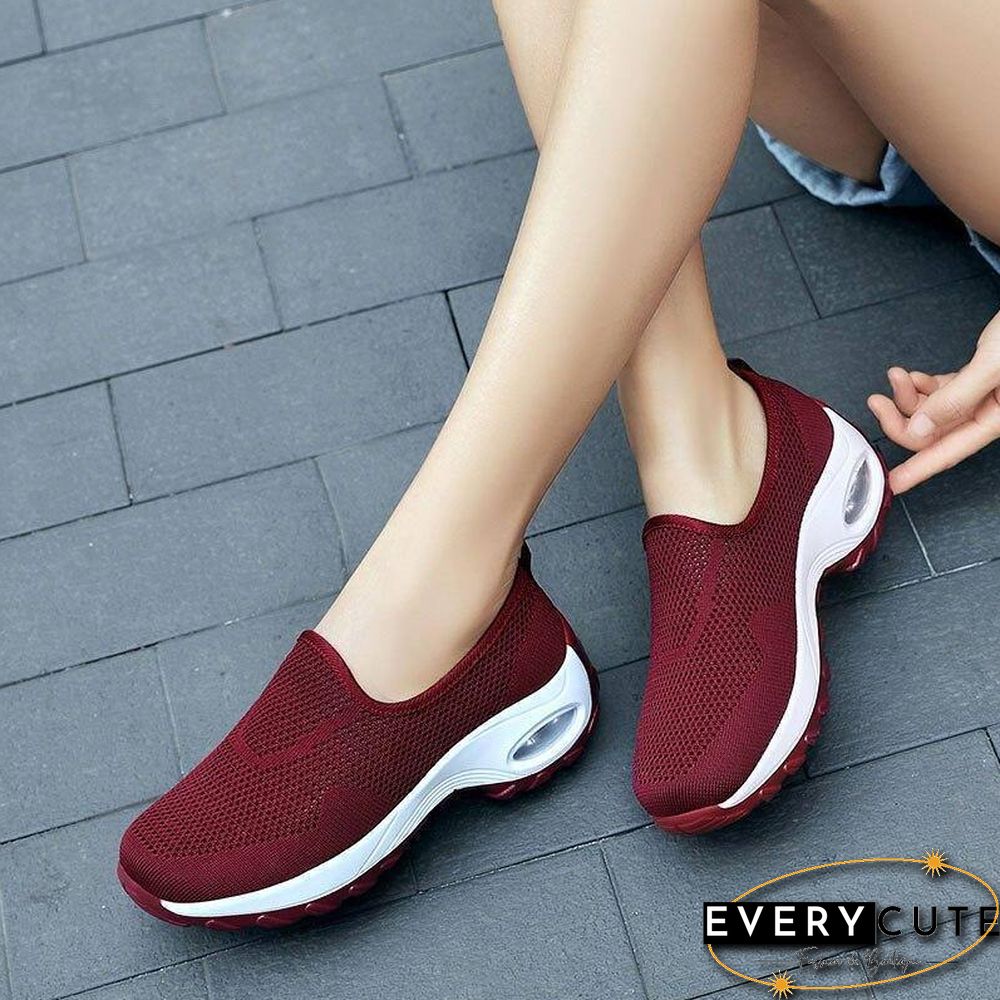 Summer New Casual Slip On Shoes For Women Fashion Woman Breathable Platform Womens Sneakers Flats Tenis Feminino Plataforma