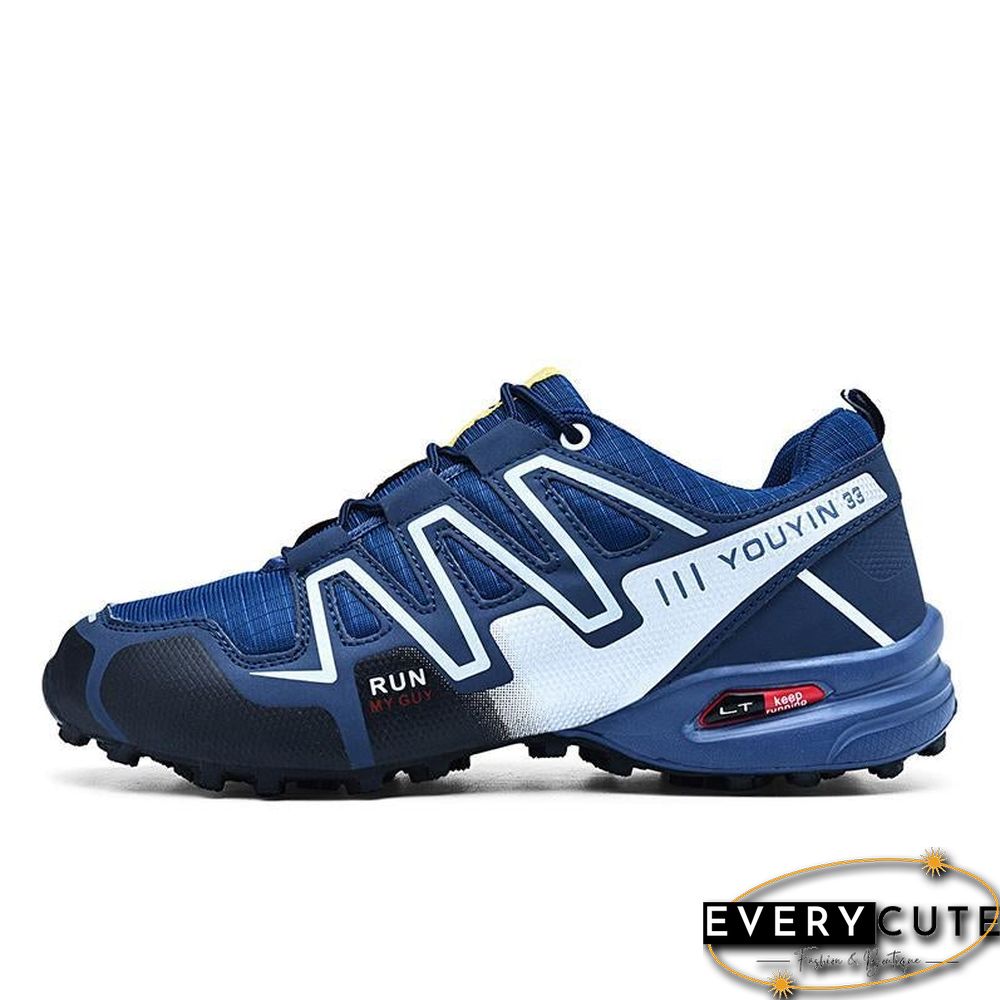 new large size outdoor mountaineering shoes men's shoes breathable shock absorption sports hiki