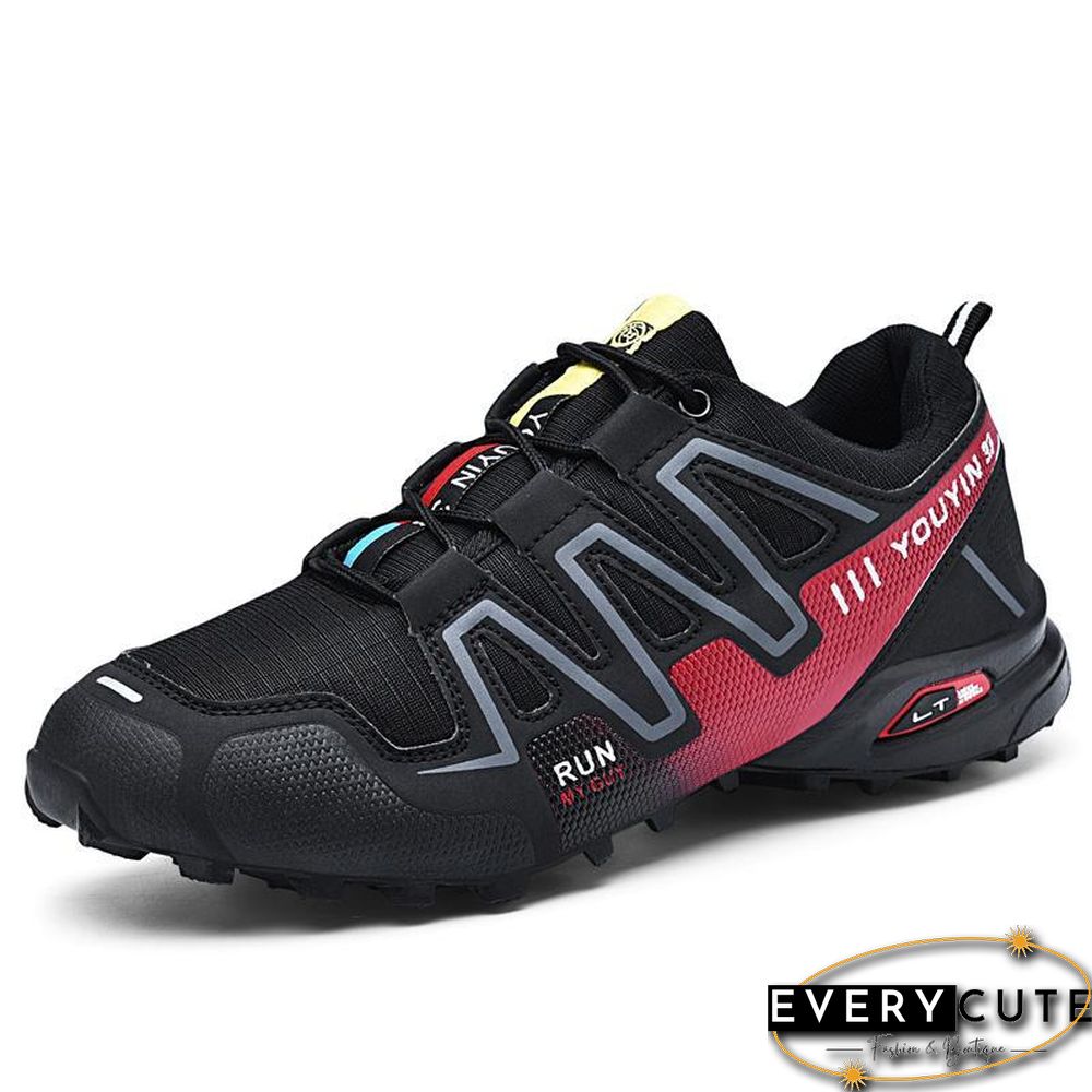 new large size outdoor mountaineering shoes men's shoes breathable shock absorption sports hiki