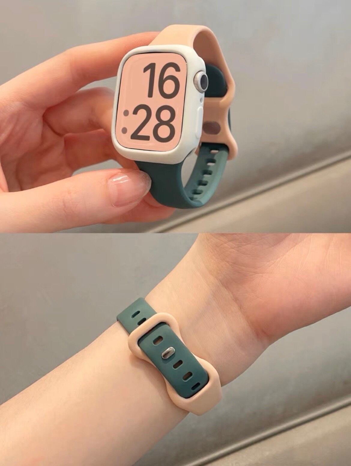 Minimalist Soft Silicone Apple Watch Band Series 1 2 3 4 5 6 7 8 9 Ultra Generation 38mm 40mm 41mm 42mm 44mm 45mm 49mm  Apple Watch Strap