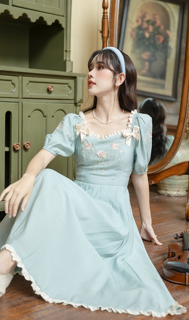 Azure Oasis Romantic Princesscore Royalcore Dress