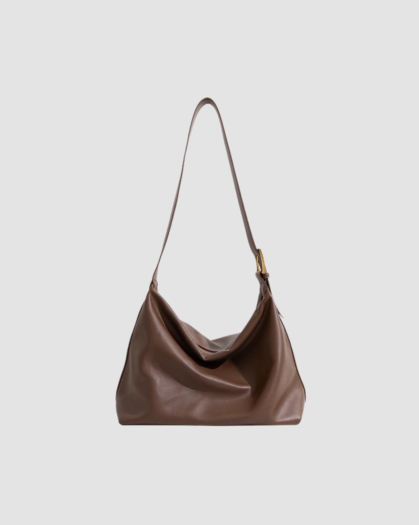 Aly Solid Color Faux Leather Handbag