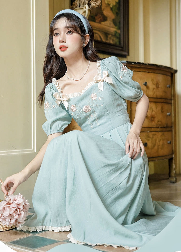 Azure Oasis Romantic Princesscore Royalcore Dress