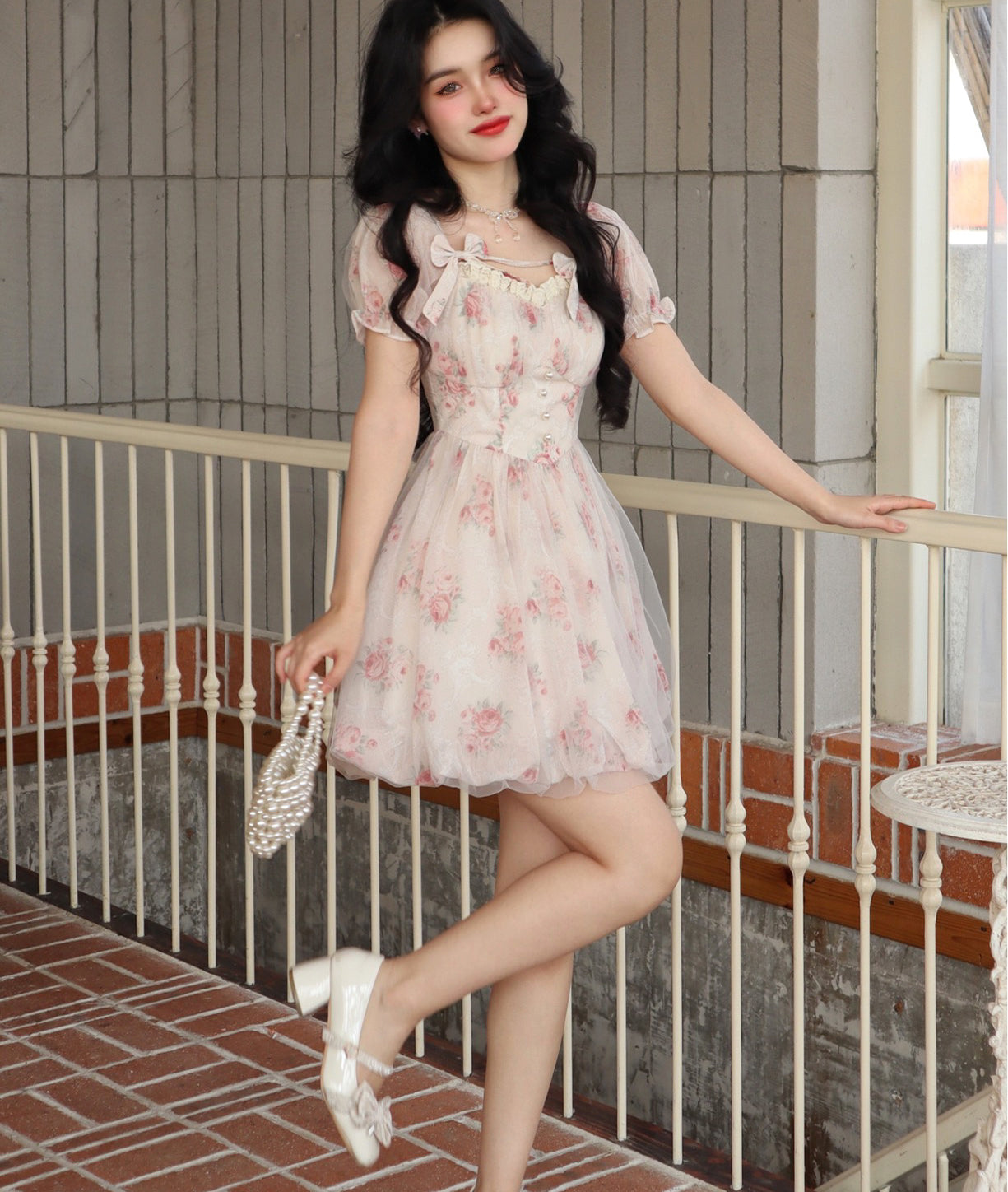 Hylee Floral Coquette Dress