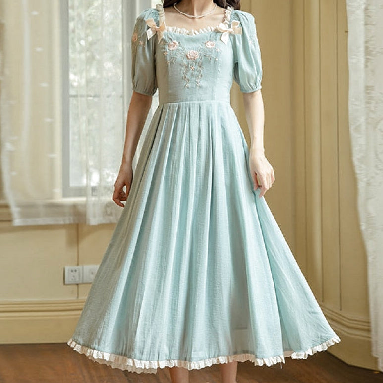 Azure Oasis Romantic Princesscore Royalcore Dress